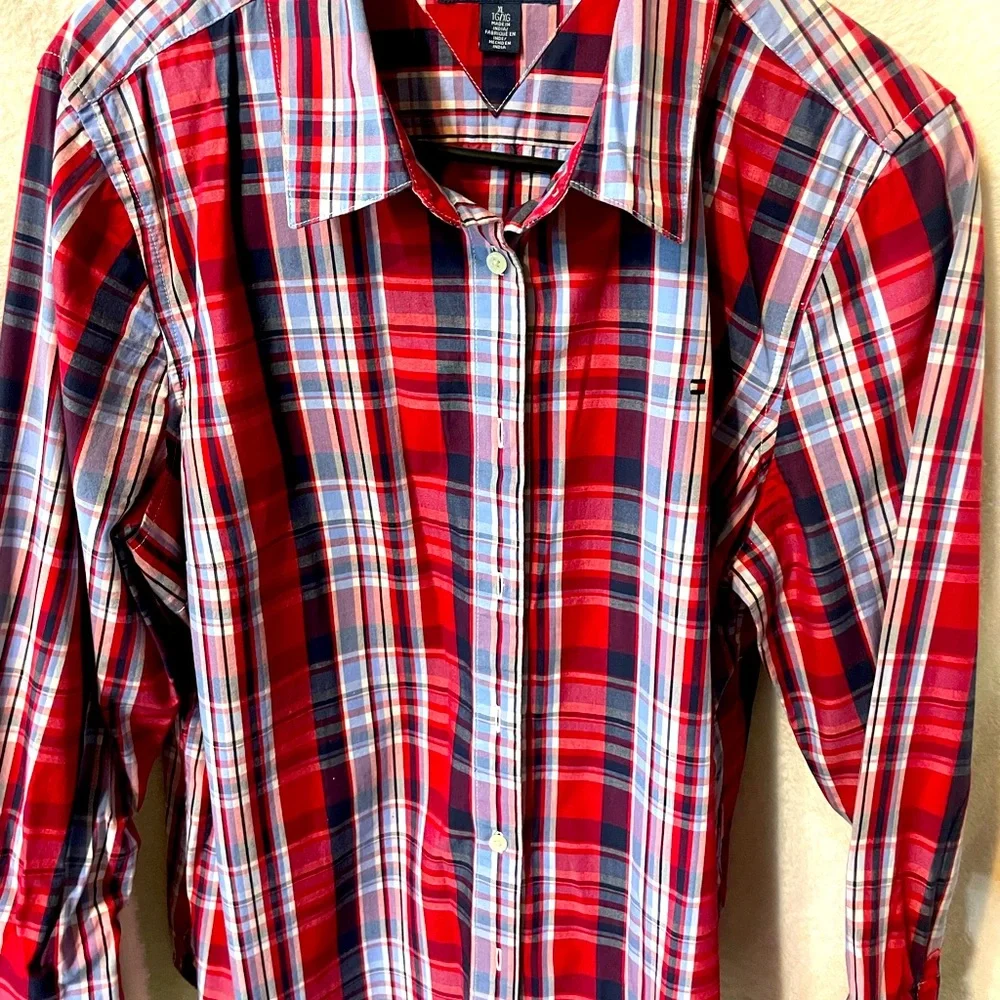 Women’s Tommy Hilfiger Button up shirt with long sleeve - Picture 1 of 3